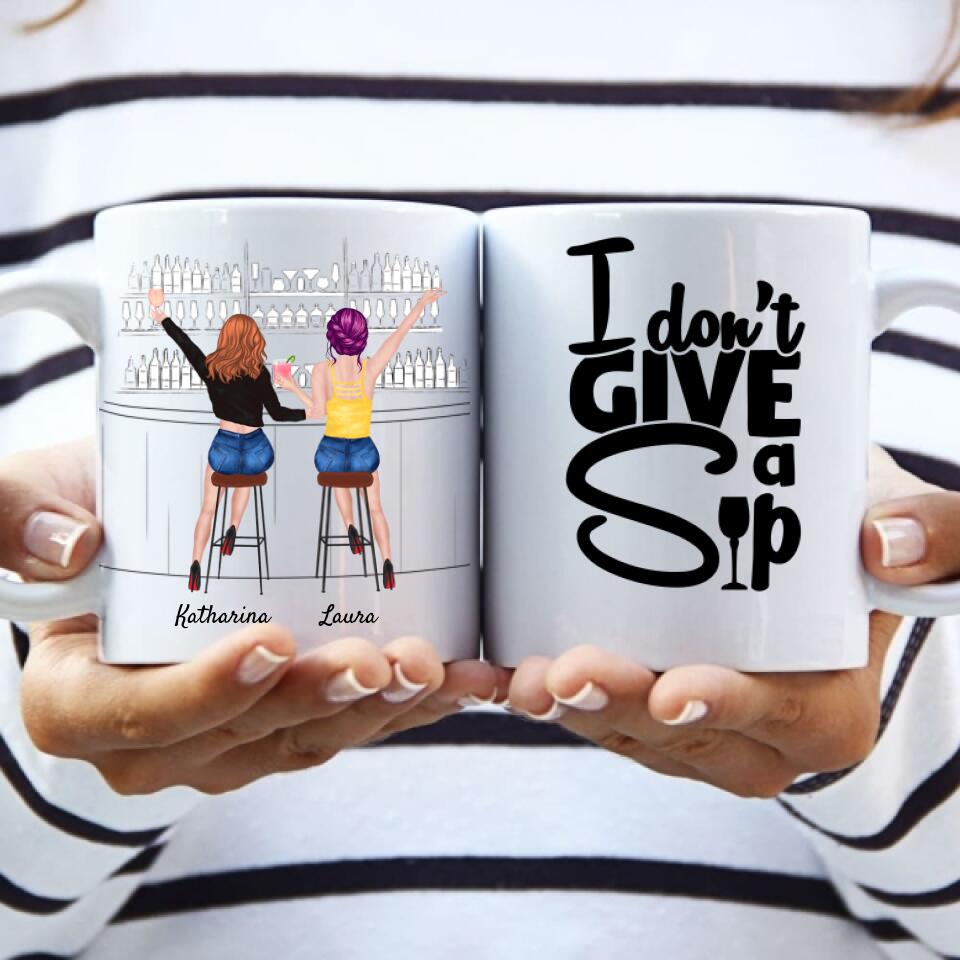 Personalisierte Tasse Für 3 Freundinnen – Mit Individuellem Spruch & Design