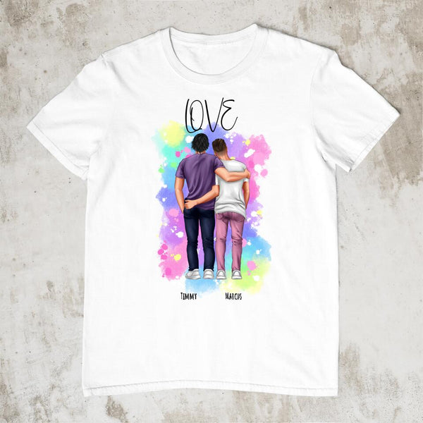 "Weil Liebe siegt" LGBTQ+ - Personalisiertes T-Shirt