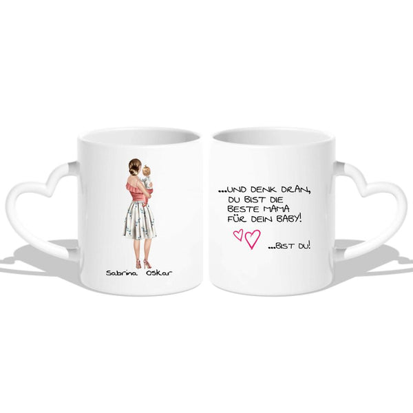Mutter & Baby - Personalisierte Tasse