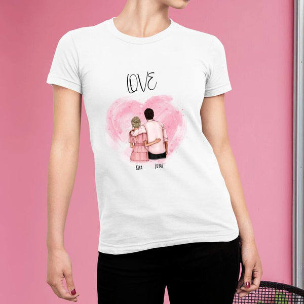 Pärchen “Dir gehört mein Herz” - Personalisiertes T-Shirt