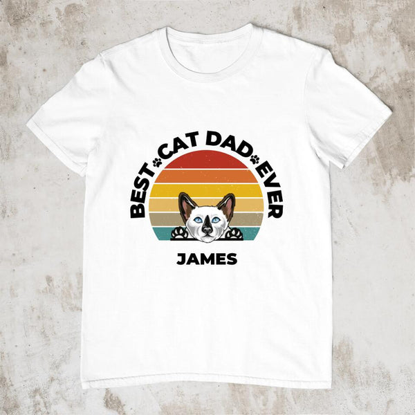 Best Cad Dad Ever - Personalisiertes T-Shirt