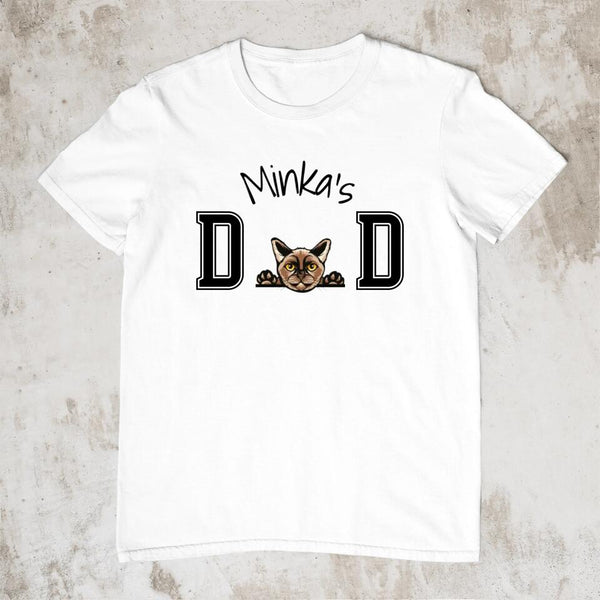 Cat Dad - Personalisiertes T-Shirt