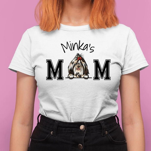 Dog Mom - Personalisiertes T-Shirt