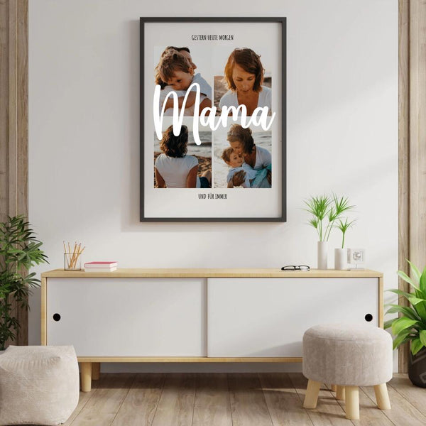 Fotocollage Mama - Personalisiertes Poster