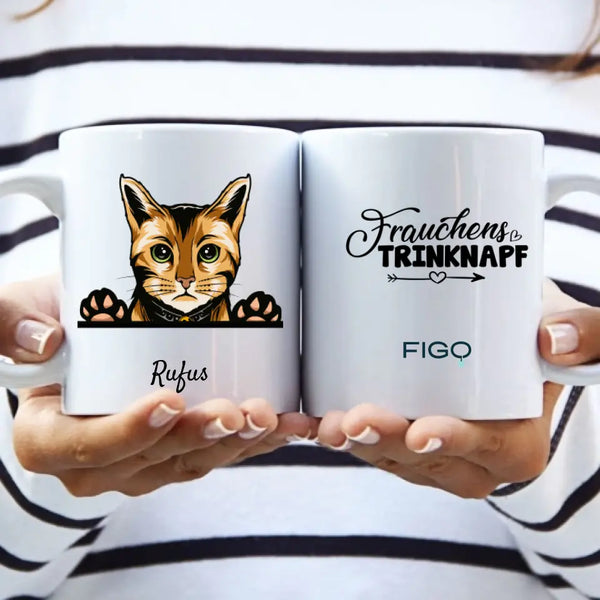 Katzen Portrait (Figo Edition) - Personalisierte Tasse