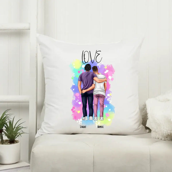 "Weil Liebe siegt" LGBTQ+
 - Personalisiertes Kissen