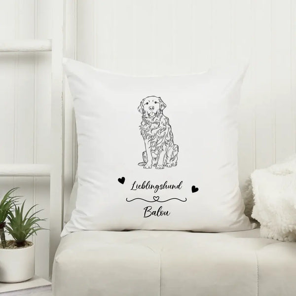 Unser Lieblingshund - Personalisiertes Kissen