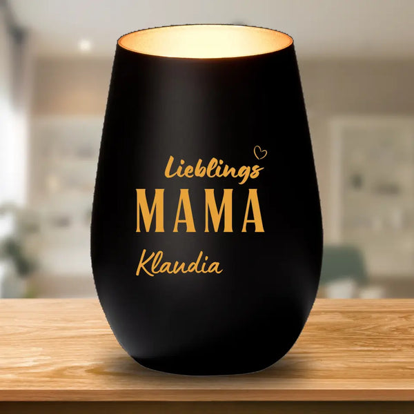 Lieblings Mama - Personalisiertes Windlicht