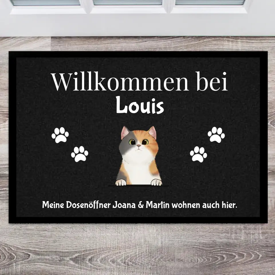 Süße Haustiere (Katze / Hund / Pferd / Hase) - Individuelle Fußmatte S ...