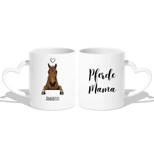 Pferde Portrait - Personalisierte Tasse