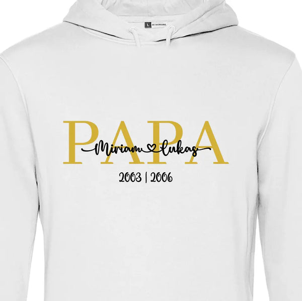 Papas personalisierbarer Hoodie