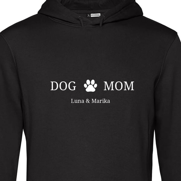 Dog Mom - Personalisierbarer Hoodie