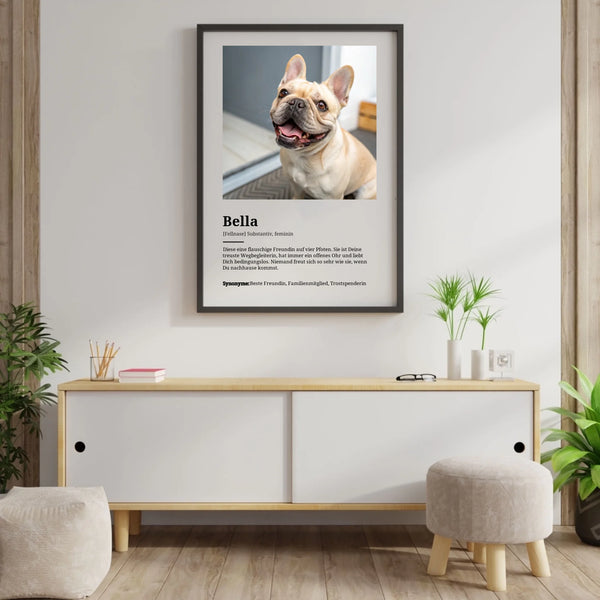 Haustier Definition - Personalisiertes Poster