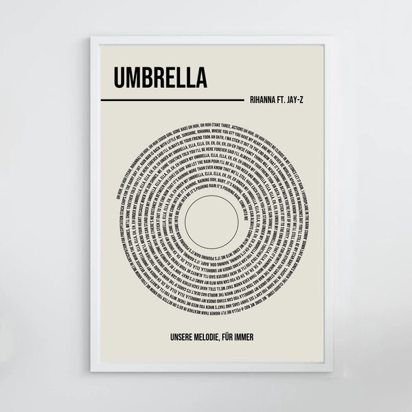 Dein Lied im Schallplatttendesign - Personalisiertes Musikposter