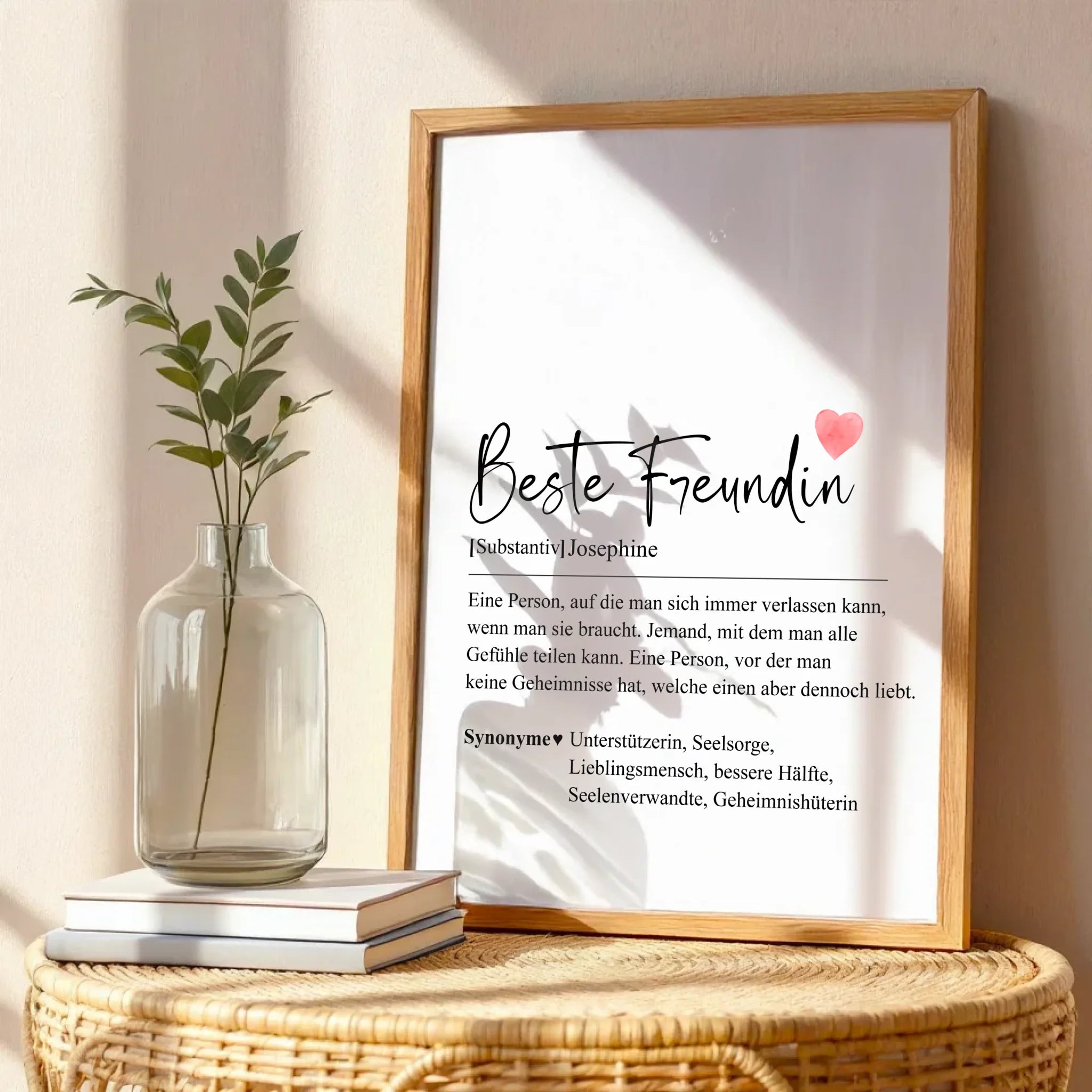 Personalised 'Best Friend' Definition Print — Large Format