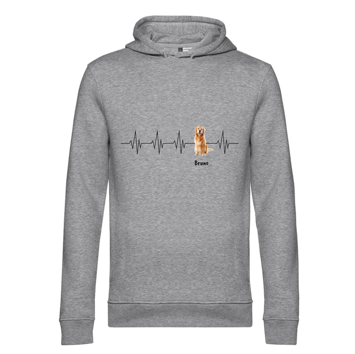 Herzschlag Haustier - Personalisierbarer Hoodie