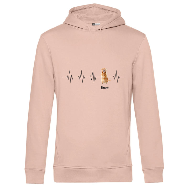 Herzschlag Haustier - Personalisierbarer Hoodie