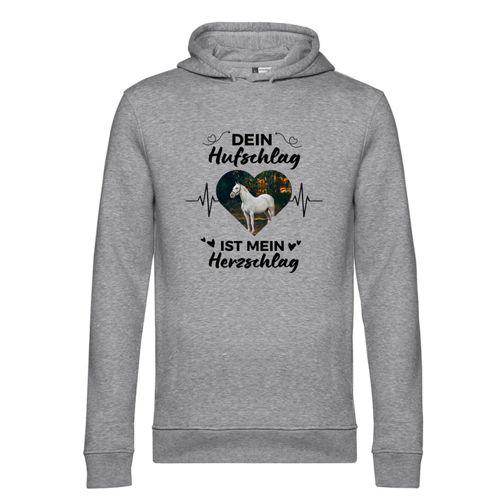 Dein Hufschlag ist mein Herzschlag - Personalisierbarer Hoodie