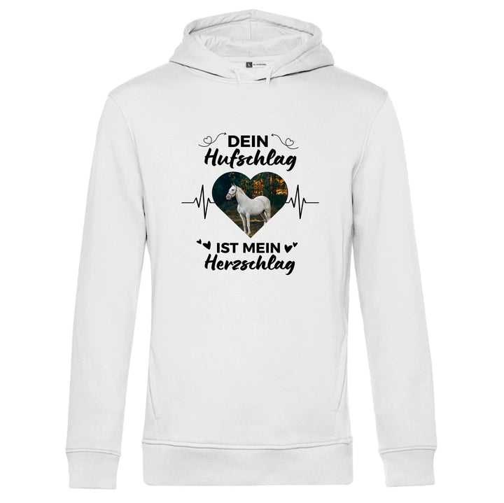 Dein Hufschlag ist mein Herzschlag - Personalisierbarer Hoodie