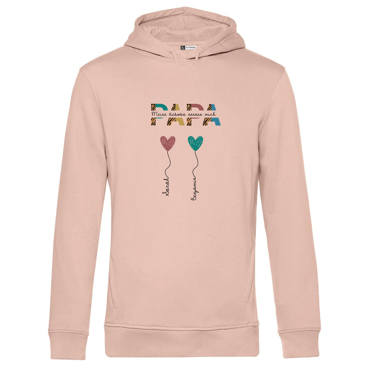 Papa/Opa Herzballons - Personalisierbarer Hoodie