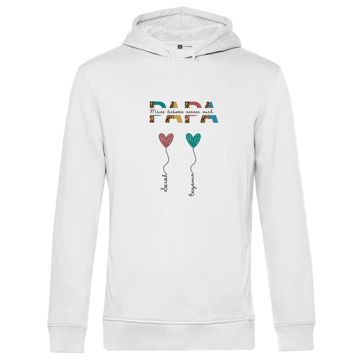 Papa/Opa Herzballons - Personalisierbarer Hoodie