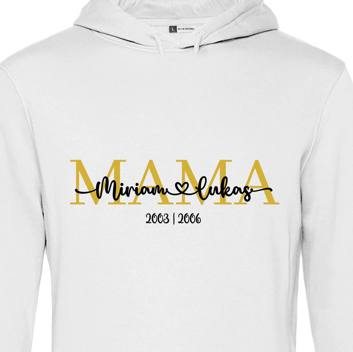 Personalisierbarer Mama Hoodie/Shirt