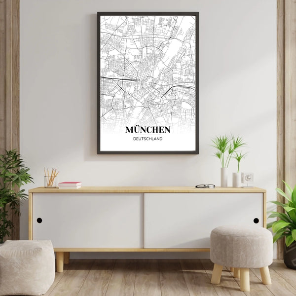 Stadtkarte Poster - Dein Lieblingsort als Kunstwerk