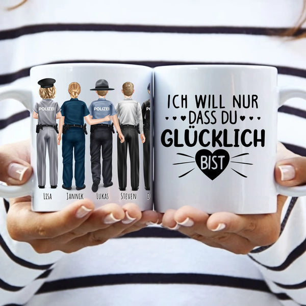 Polizisten - Personalisierte Tasse
