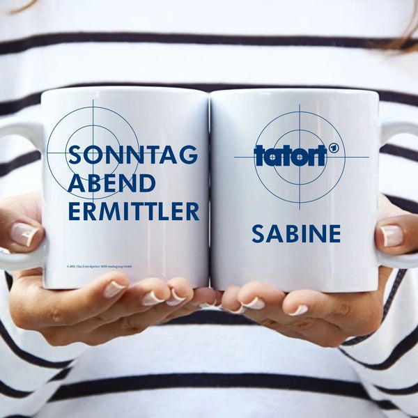 ARD Tatort "Sonntag Abend Ermittler" - Personalisierte Tasse