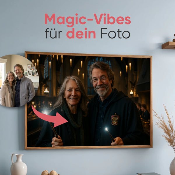 Das Zauberhafte Familienportrait - AI Poster - Personalisiertes Poster