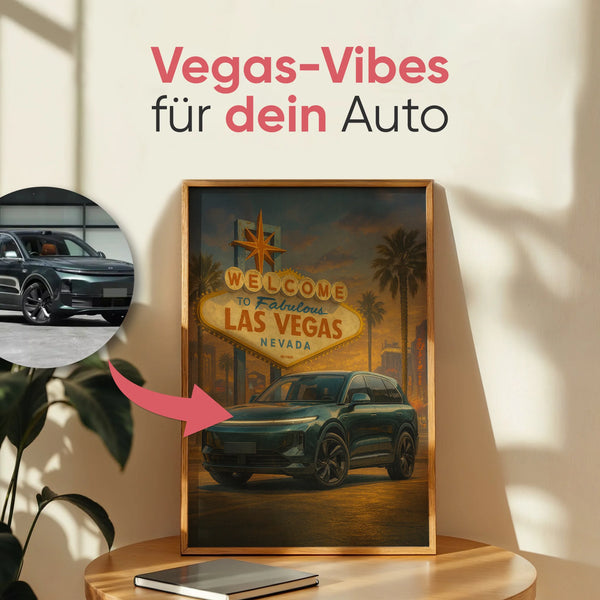Auto Las Vegas - AI Poster - Personalisiertes Poster