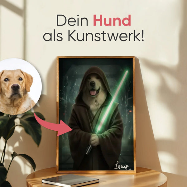Hund Portrait - AI Poster - Personalisiertes Poster