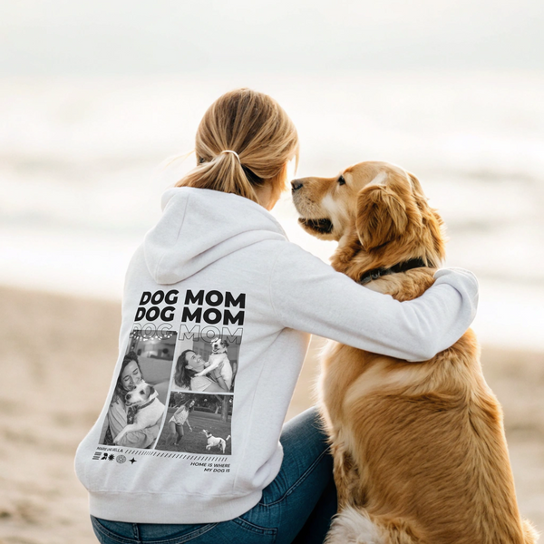Dog Mom - Personalisierter Hoodie