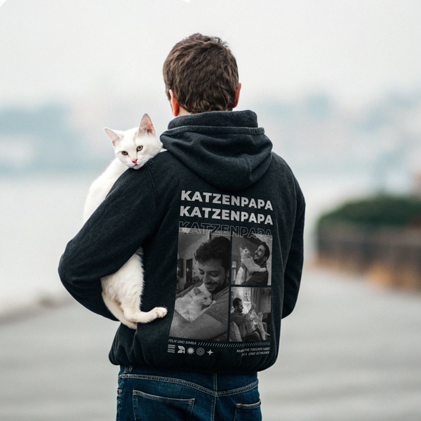 Cat Dad - Personalisierter Hoodie