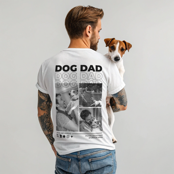 Dog Dad - Personalisiertes T-Shirt