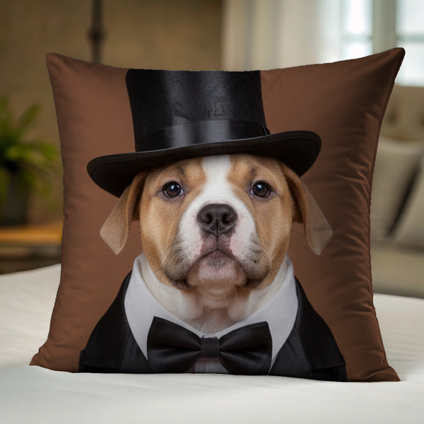 Hund AI Portrait - Personalisiertes Kissen