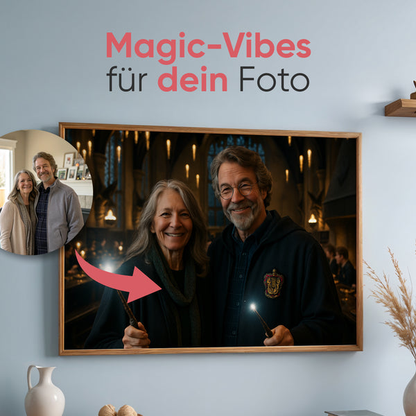 Das Zauberhafte Familienportrait - AI Poster - Personalisiertes Poster