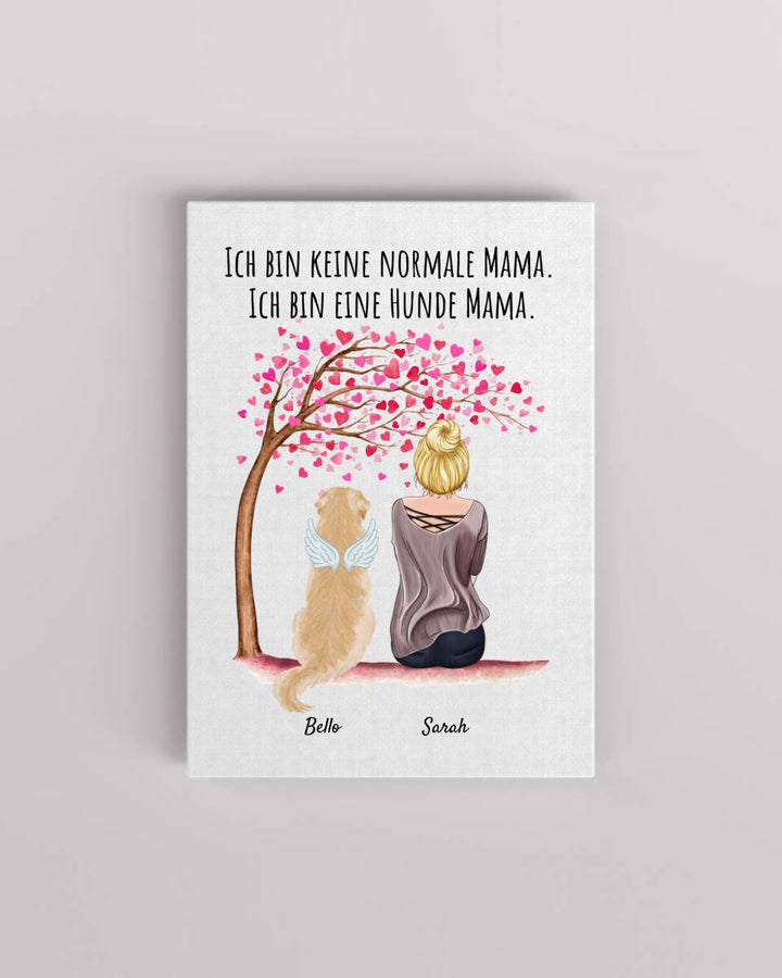 Frau mit Hunden - Personalisierter Kunstdruck (Poster,Leinwand) –