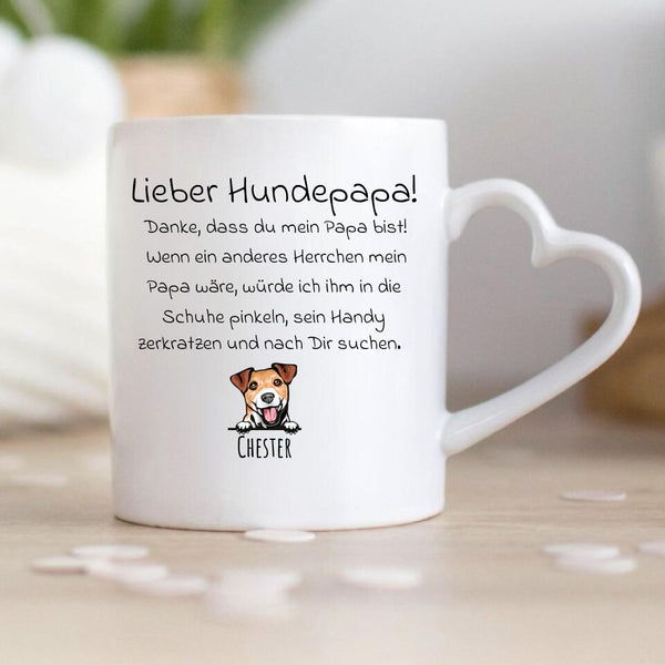 Hundepapa No.2 - Personalisierte Tasse