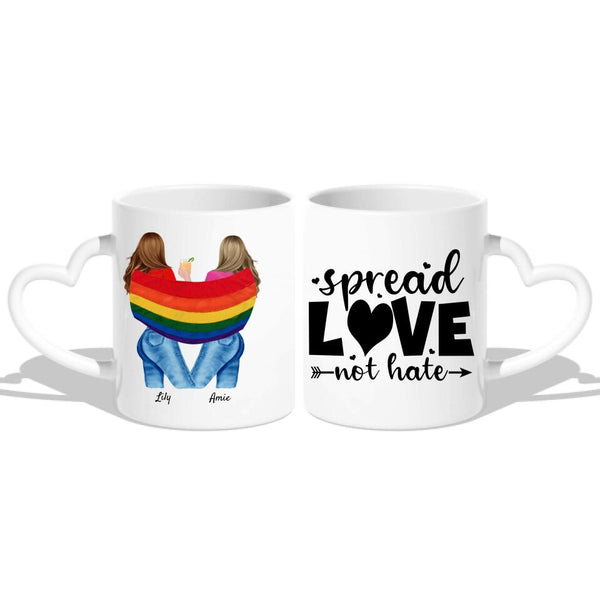 "Liebe hat kein Geschlecht" LGBTQ+ - Personalisierte Tasse