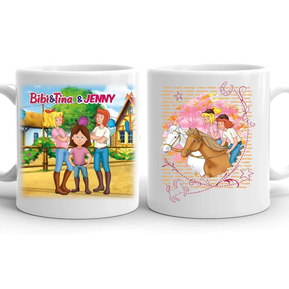 Bibi & Tina - Personalisierte Tasse Version 2 – MyHappyMoments.de