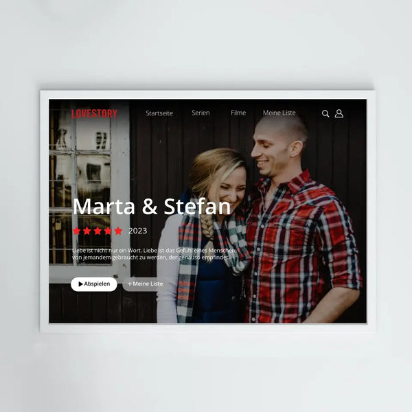 Netflix Cover Lovefilm - Personalisiertes Poster