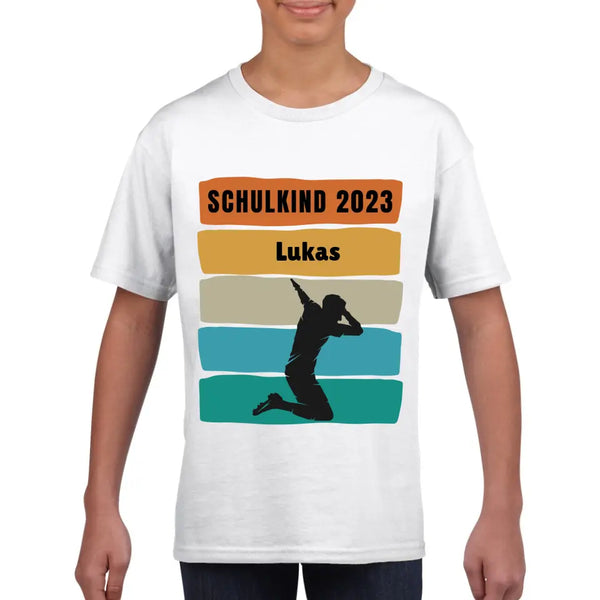 Schulkind 2023 (Jungs Version) - Personalisiertes T-Shirt